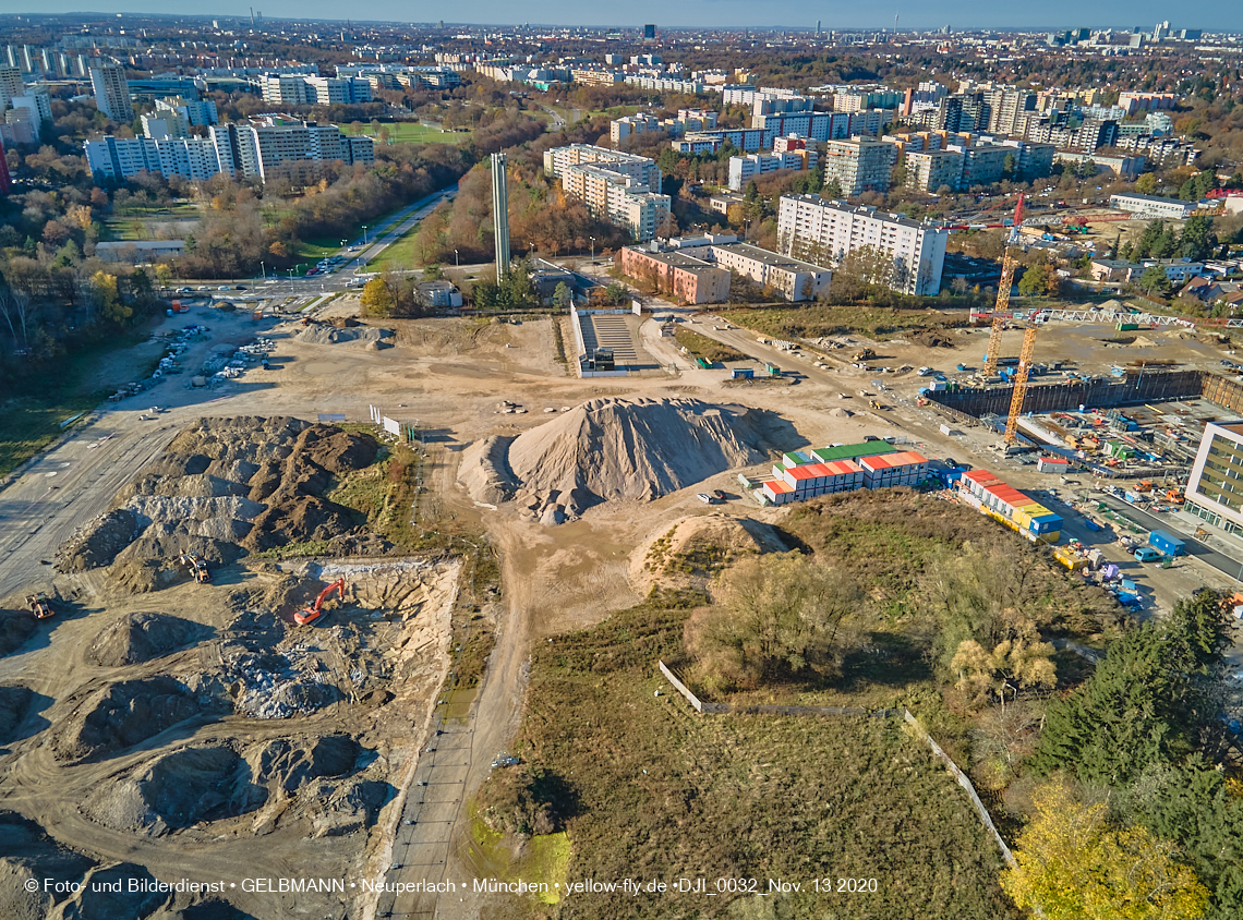 13.11.2020 - Piederstorfer Gelände und Alexisqaurtier am Karl-Marx-Ring in Neuperlach
